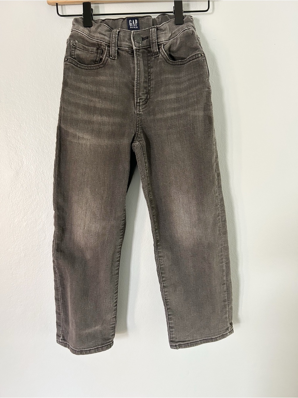 GAP • girls faded black straight leg Jeans